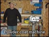 The powder coat machine.