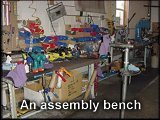 An assembly bench.
