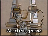 Wheel truing stand in the Winkel Wheel area.